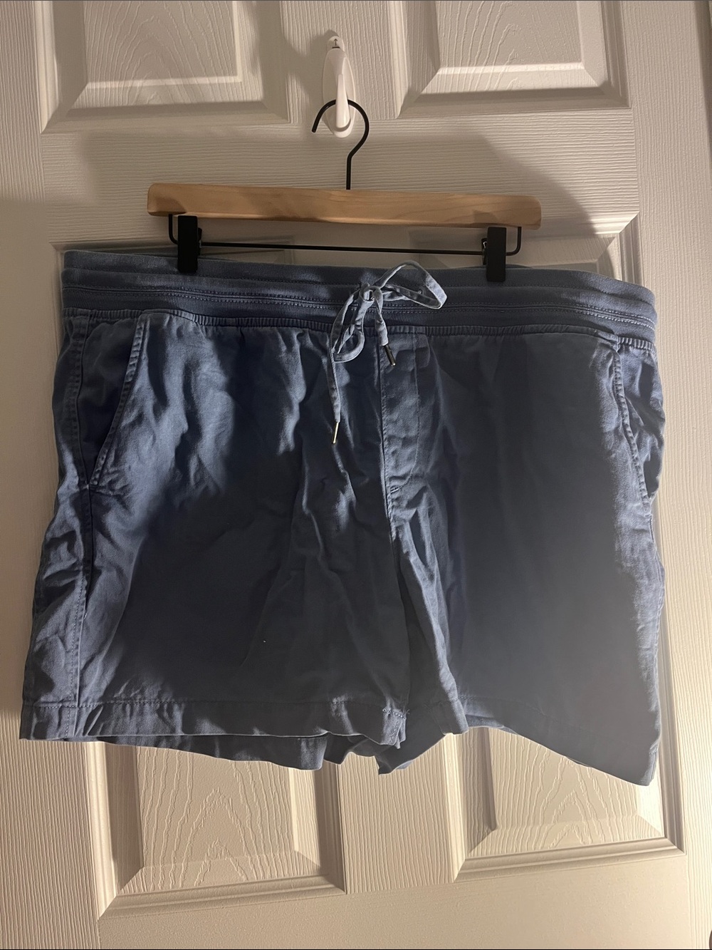 Orvis XXL Blue  cotton tie string Flat Shorts